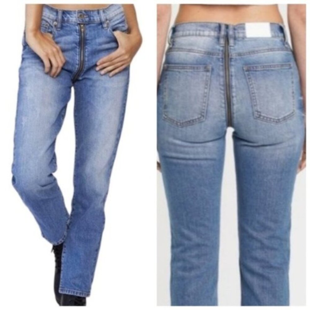 Pistola Women's‎ Charlie High Rise Taper Crop Zip Around Jeans Size 28